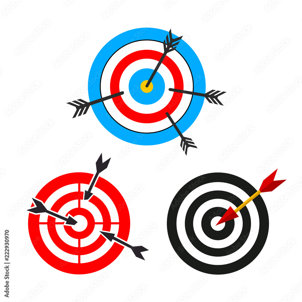 target and arrows, different images target and arrows, different images