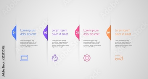 Business concept with steps or processes. Infographics design vector and marketing icons can be used for workflow layout, diagram, annual report, web design.