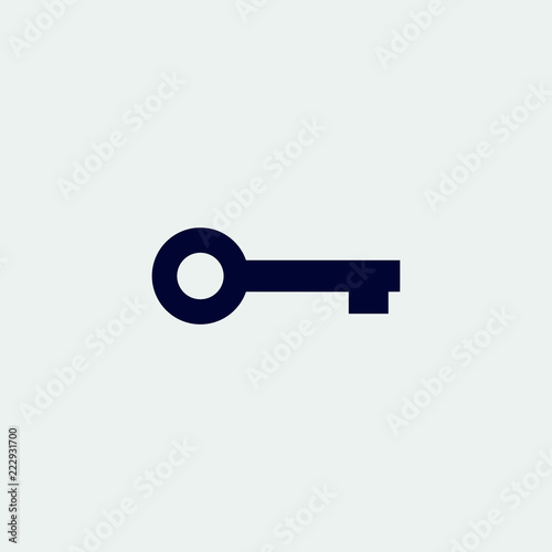 key icon, vector illustration. flat icon © TalibovSignature