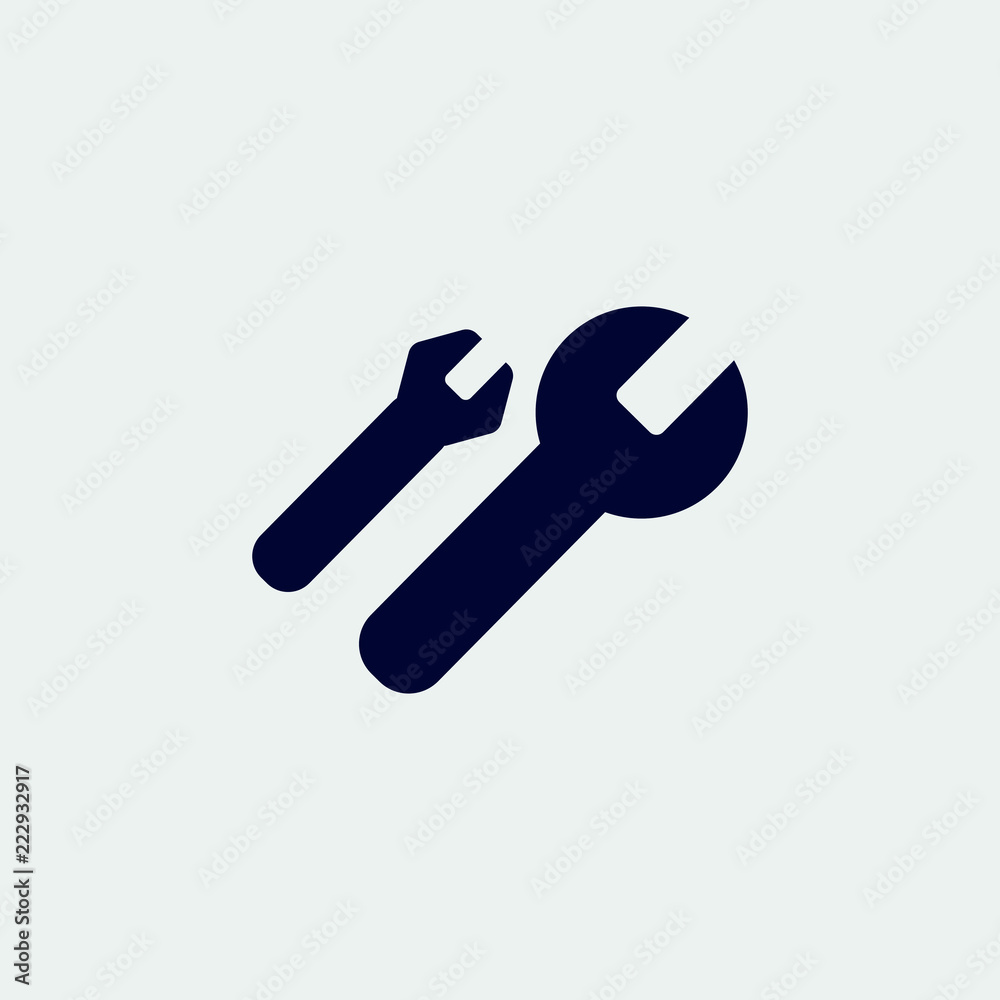 wrench icon, vector illustration. flat icon wrench icon, vector illustration. flat icon