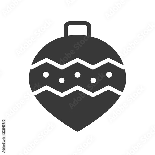 X mas ornament decoration, Merry Christmas filled icon set