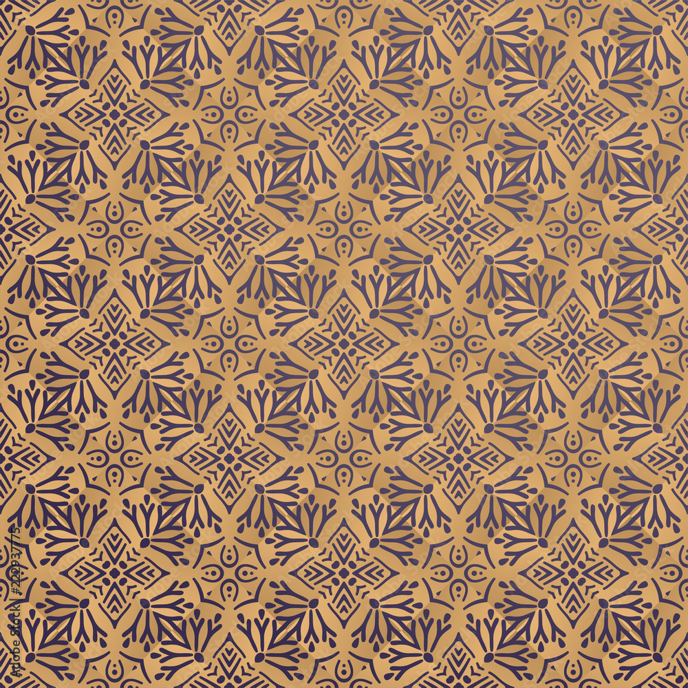 luxury ornamental background in gold color