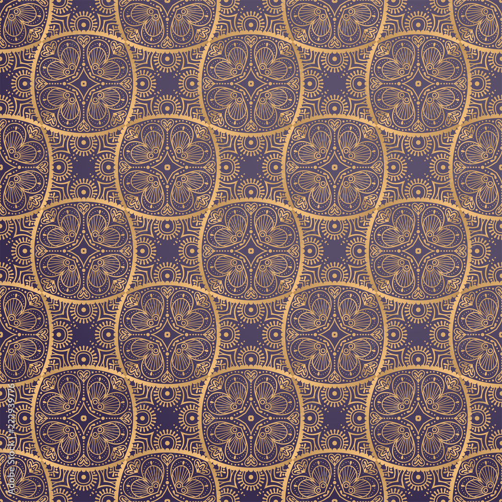 Obraz premium luxury ornamental background in gold color