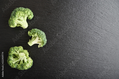 Fresh raw broccoli