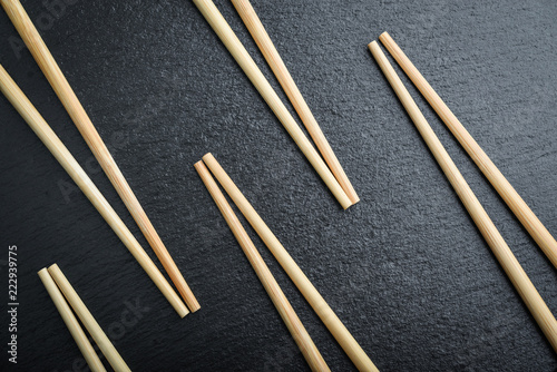 Many bamboo chopsticks