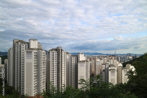 Canvas Print Skyscraper Cityscape of Korea