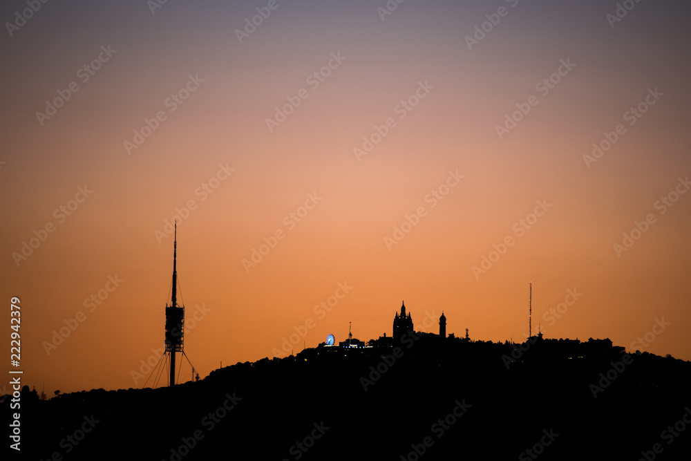 Tibidabo sunset