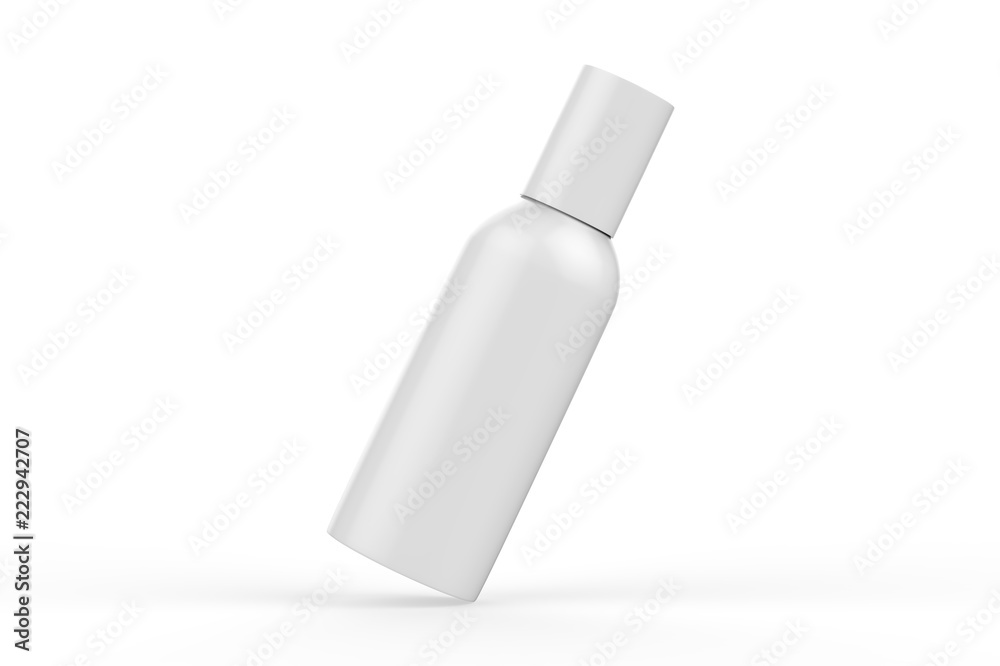 Blank Cosmetic Spray Can Mock Up On Isolated White Background, Ready For Design Presentation, 3D Illustration Blank Cosmetic Spray Can Mock Up On Isolated White Background, Ready For Design Presentation, 3D Illustration