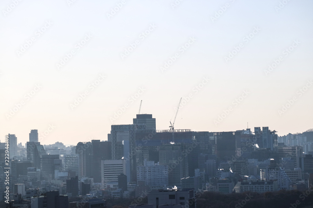 Skyscraper Cityscape of Korea 