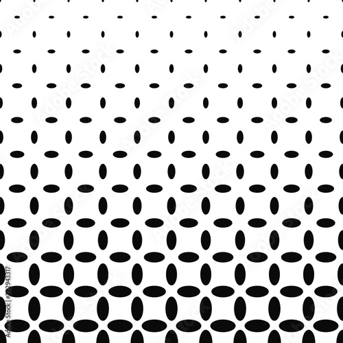Abstract black and white ellipse pattern background