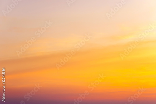 Dramatic sunset and sunrise morning evening twilight sky. © sirins