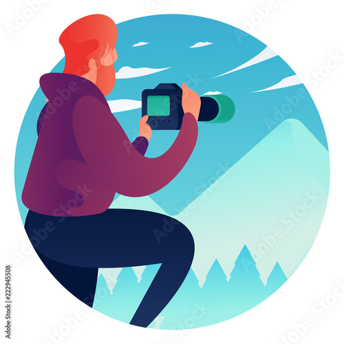 Man taking a photograph