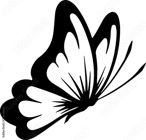 Butterfly silhouette tatoo