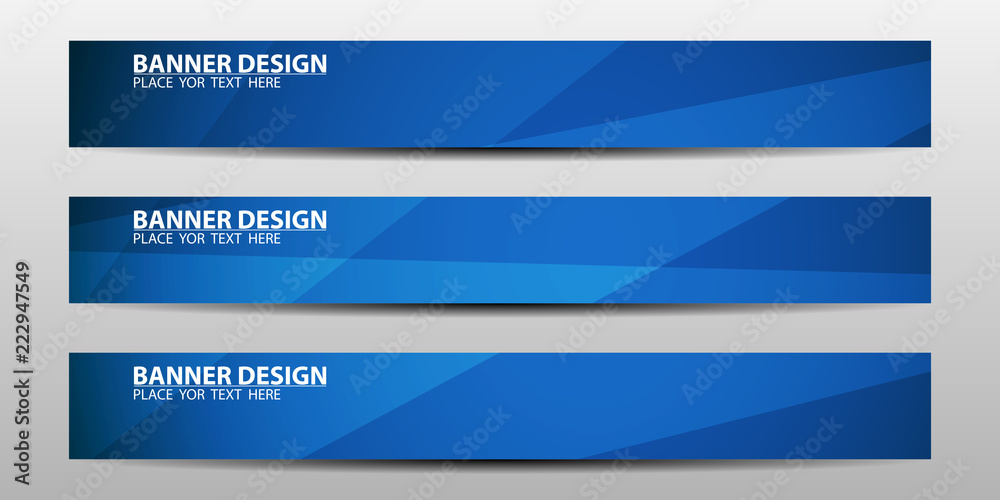 Abstract banner design with blue geometric background.vector illustration Abstract banner design with blue geometric background.vector illustration