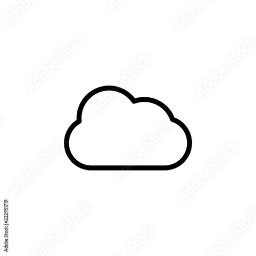cloud icon. Element of autumn icon for mobile concept and web apps. Thin line cloud icon can be used for web and mobile