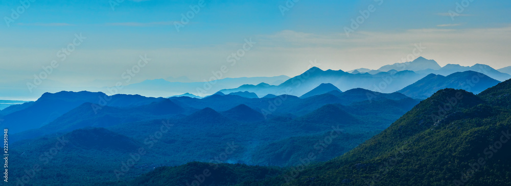 Mountains of Montenegro. Panoramic landscape
