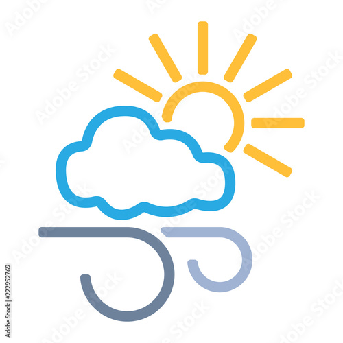 Wetter Icon - Windig