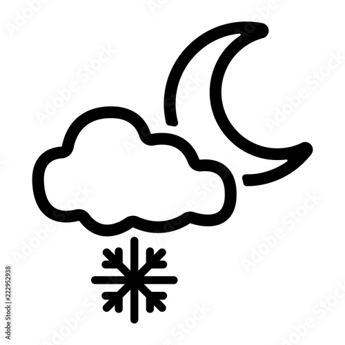 Wetter Icon - Schneefall
