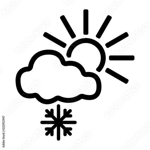 Wetter Icon - Schneefall