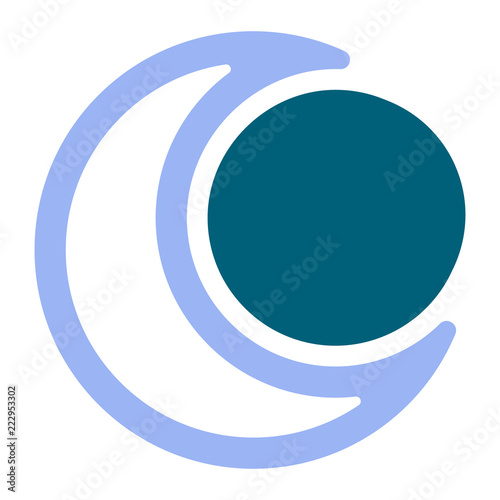Wetter Icon - zunehmender Mond