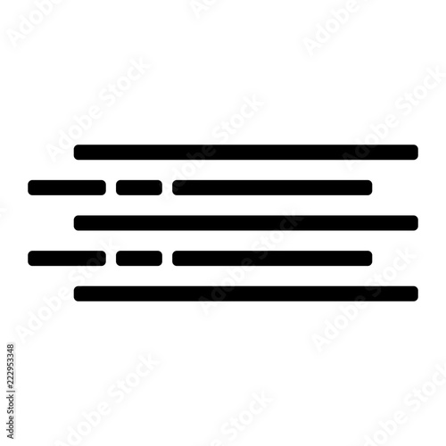 Wetter Icon - Nebel