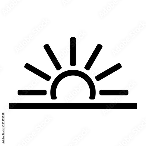 Wetter Icon - Sonnenaufgang