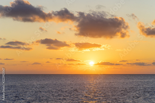 Beautiful sunset over the sea © Oksana