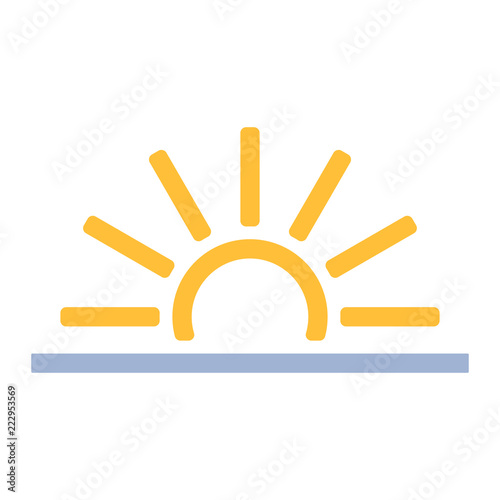 Wetter Icon - Sonnenaufgang