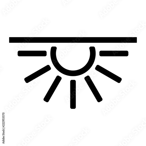 Wetter Icon - Sonnenuntergang