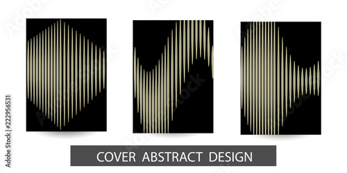 Abstract minimal wavy background. Geometric pattern with trendy gradient texture. For printing on covers, banners, sales, flyers. Modern design. Vector. EPS10