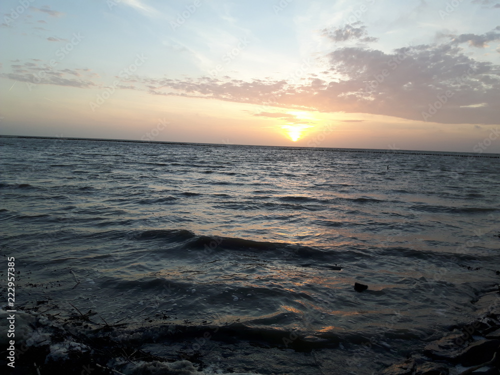 Obraz premium Sonnenuntergang an der Nordsee 15