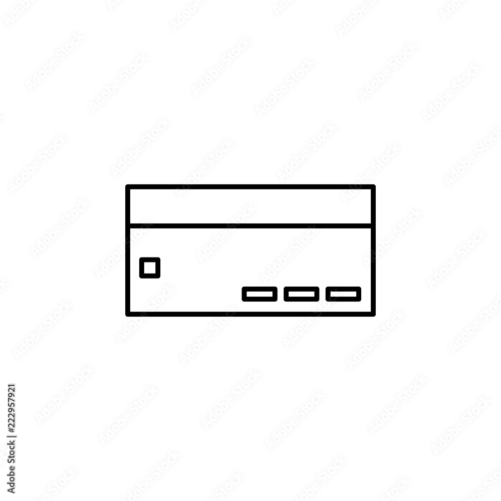 credit card icon. Element of Internet related icon for mobile concept and web apps. Thin line credit card icon can be used for web and mobile credit card icon. Element of Internet related icon for mobile concept and web apps. Thin line credit card icon can be used for web and mobile