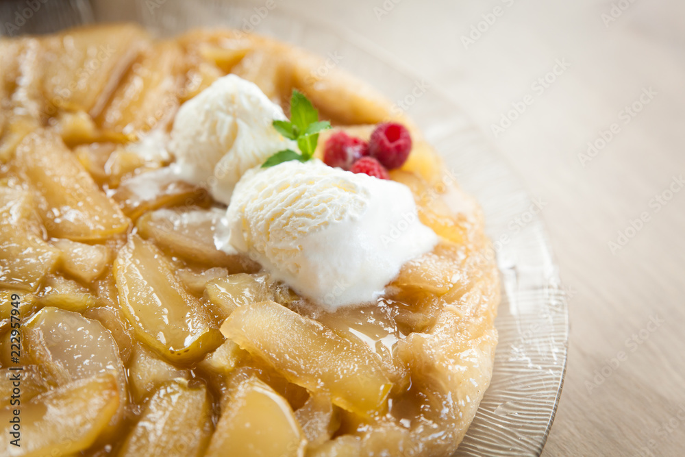 Traditional autumn pie - french tarte tatin Traditional autumn pie - french tarte tatin