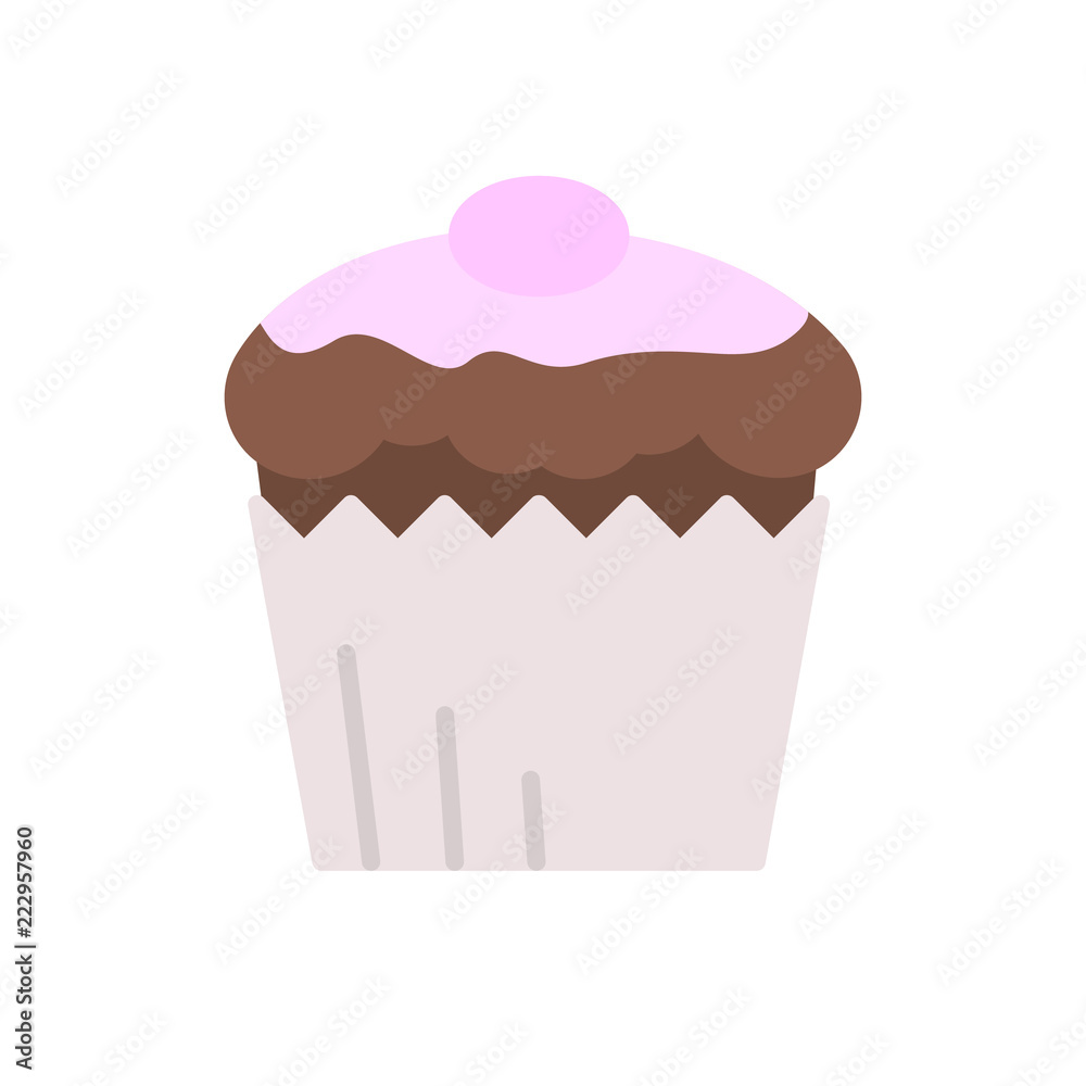 Cupcake. flat icon Cupcake. flat icon