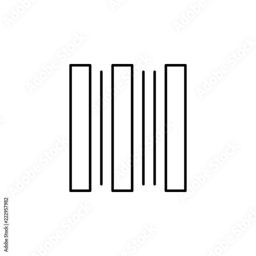 barcode icon. Element of Internet related icon for mobile concept and web apps. Thin line barcode icon can be used for web and mobile