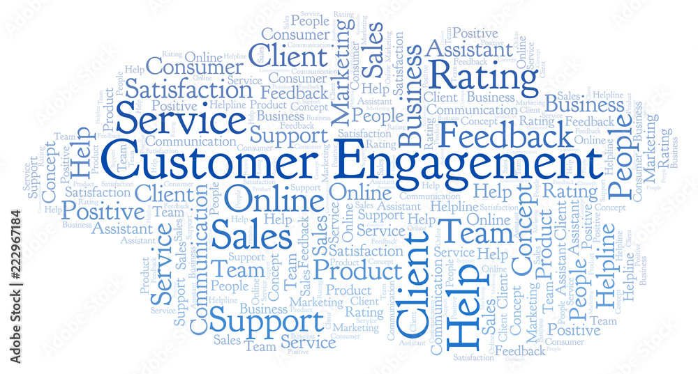 Customer Engagement word cloud. Customer Engagement word cloud.