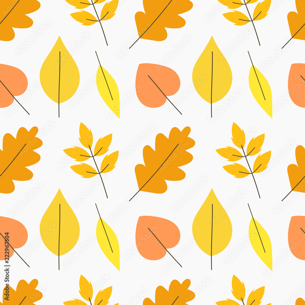 Autumn leaves pattern. Autumn leaves pattern.