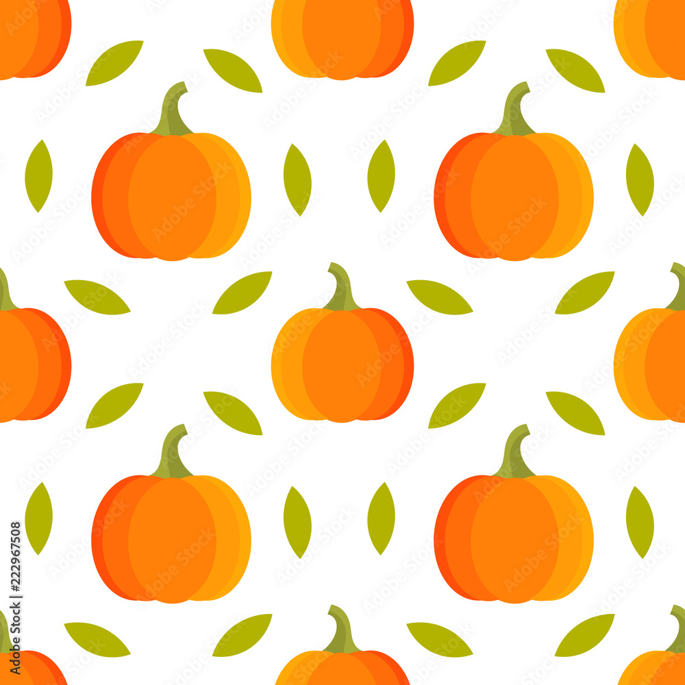 Autumn pumpkins seamless pattern Autumn pumpkins seamless pattern