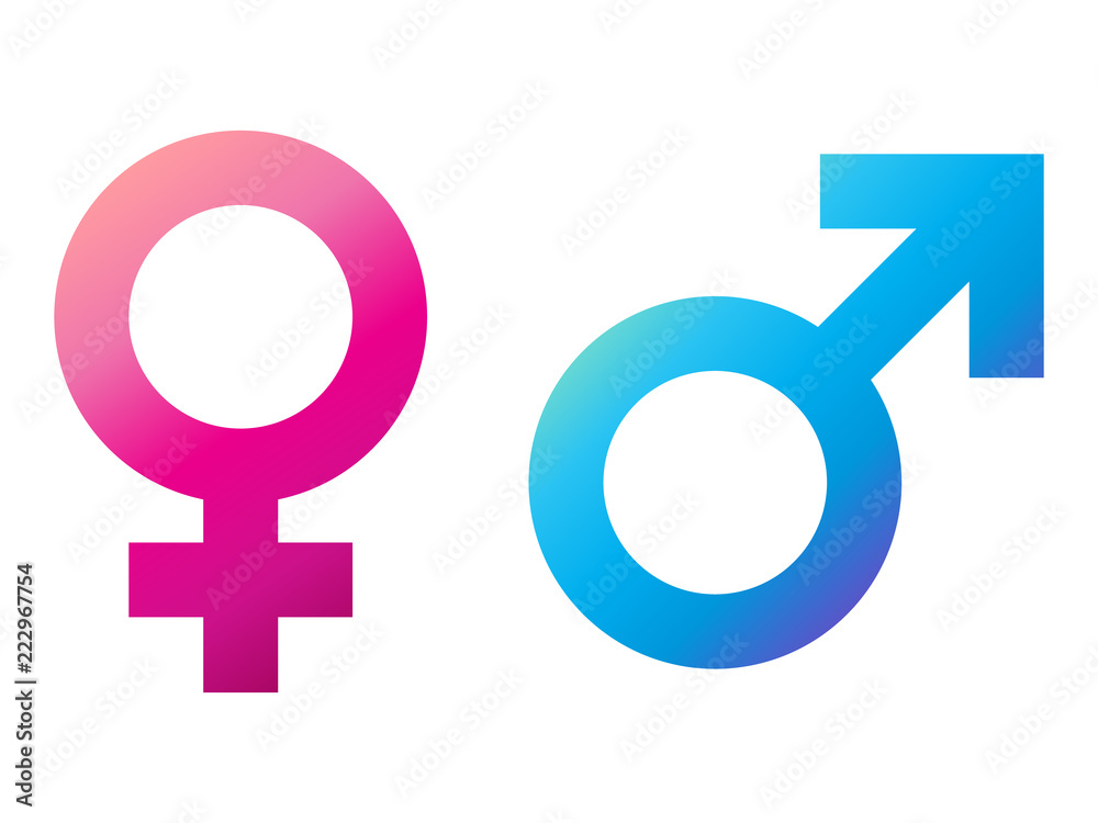 vector icons of man and woman signs on white background vector icons of man and woman signs on white background