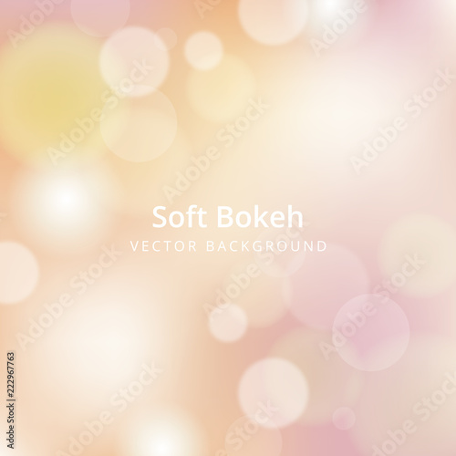 Simple and beautiful soft bokeh background