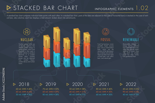 Infographic Elements Collection - Stacked Bar Chart