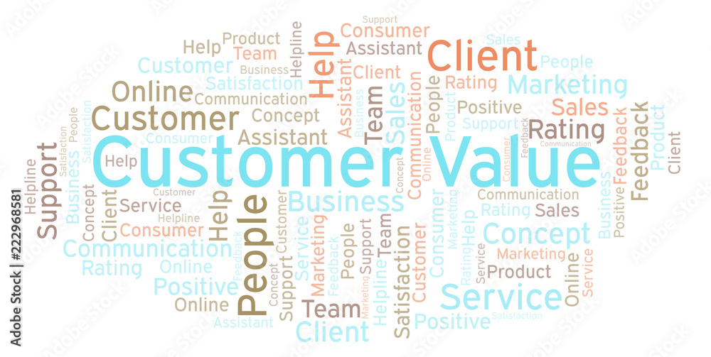 Customer Value word cloud. Customer Value word cloud.