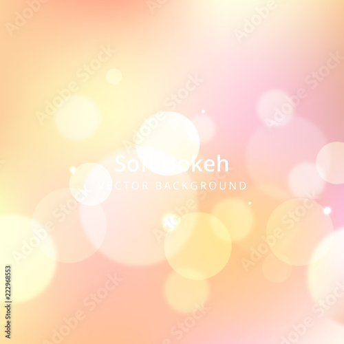 Simple and beautiful soft bokeh background