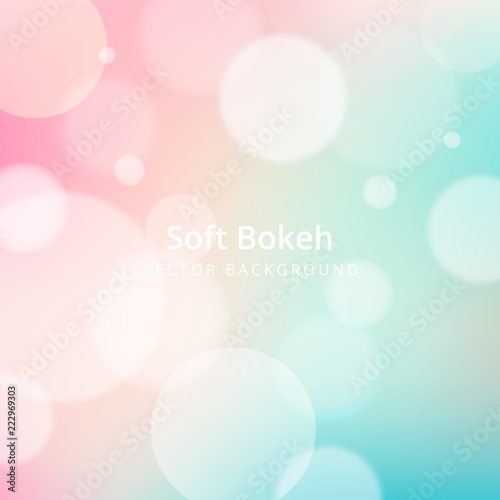 Simple and beautiful soft bokeh background