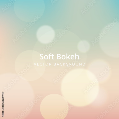 Simple and beautiful soft bokeh background