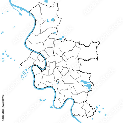 Duesseldorf Bezirke - 1 - Blank