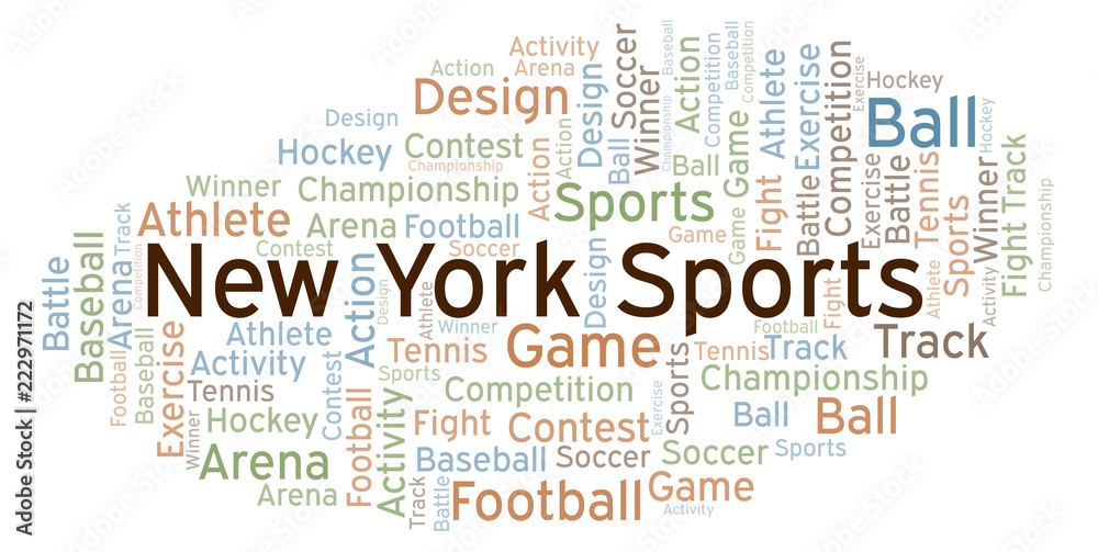 New York Sports word cloud.