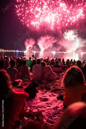 Plakat love on the beach