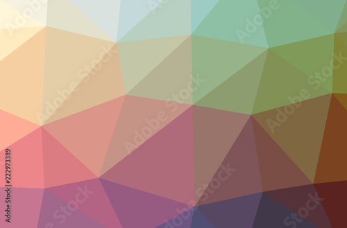 Illustration of red low poly beautiful multicolor background.
