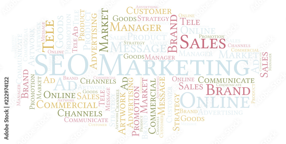 Word cloud with text SEO Marketing. Word cloud with text SEO Marketing.